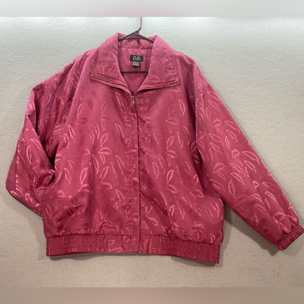 Vintage 90s EVR Windbreaker Jacket Pink